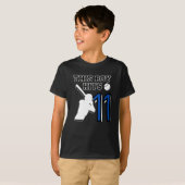 T-shirt Ce garçon atteint 11 - baseball 11h anniversaire (Devant entier)