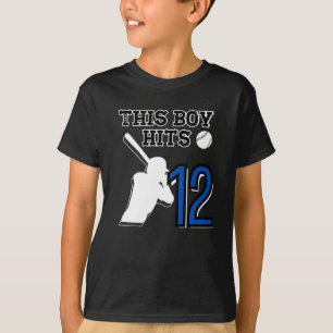 T-shirt Ce garçon atteint 12 - baseball 12h anniversaire