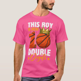 T-shirt Ce garçon maintenant 10 chiffres doubles Basketbal