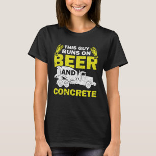 T-shirt Ce Gars Fait De La Bière Et Du Béton