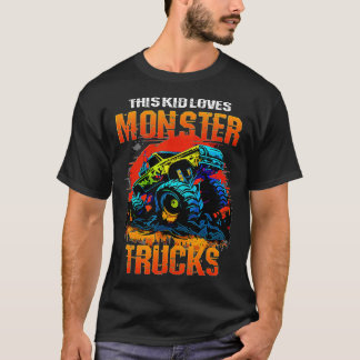 T-shirt Ce gosse aime Monster Trucks Monster Truck Shirt