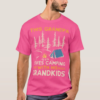 T-shirt Ce Grand-Père Aime Camper Avec Ses Petits-Enfants