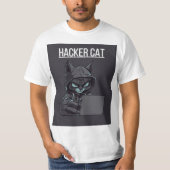 T-shirt ce hacker cat (Devant)