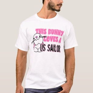 T-shirt Ce lapin aime le marin des USA