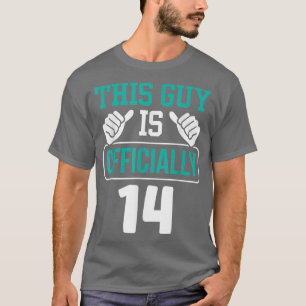 T-shirt Ce mec a officiellement 14 ans Fête d'anniversaire