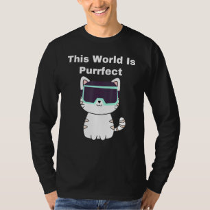 T-shirt Ce Monde Est Purifié - Cat Gamer Vr Virtual Real
