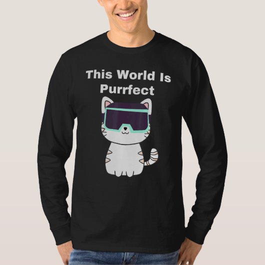 T-shirt Ce Monde Est Purifié - Cat Gamer Vr Virtual Real (Devant)