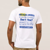 T-shirt Ce n'est pas B.S. Pour aimer votre pays (Dos)