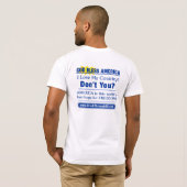T-shirt Ce n'est pas B.S. Pour aimer votre pays (Dos entier)