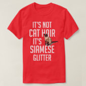 T-shirt Ce n'est pas Chat Cheveux sa parties scintillant s (Design devant)