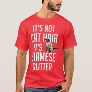 T-shirt Ce n'est pas Chat Cheveux sa parties scintillant s