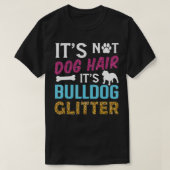 T-shirt Ce n'est pas Chien Cheveux Sa Parties scintillant  (Design devant)