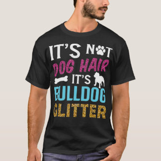 T-shirt Ce n'est pas Chien Cheveux Sa Parties scintillant 