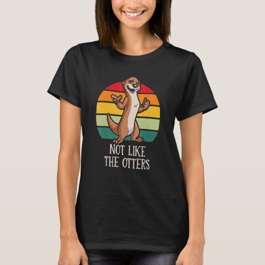 T-shirt Ce N'Est Pas Comme Dit Otter Cite Sea Otter (Devant)