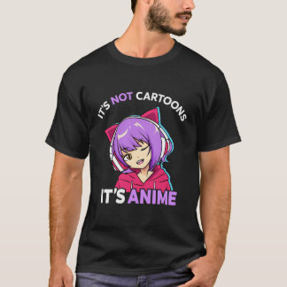 T-shirt Ce N'Est Pas Des Caricatures C'Est Anime Girl Mang