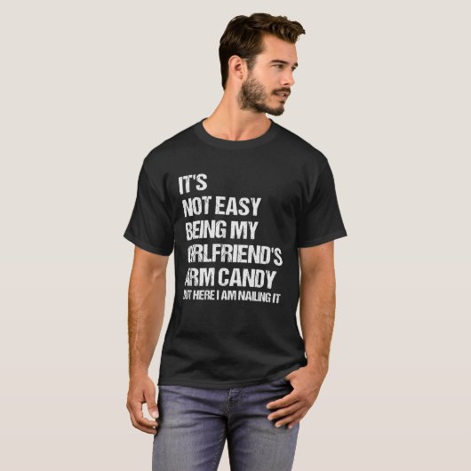 T-shirt Ce n'est pas facile d'être mon amie bonbon de bras (Devant entier)