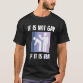 T-shirt Ce N'Est Pas Gay S'Il Est TSA Drôle Sécurité Vinta (Devant)