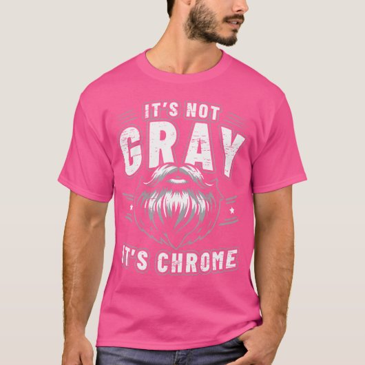 T-shirt Ce N'Est Pas Gris C'Est Barbe Chrome (Devant)