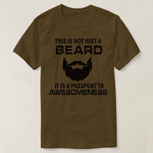 T-shirt Ce n'est pas juste une barbe (Design devant)