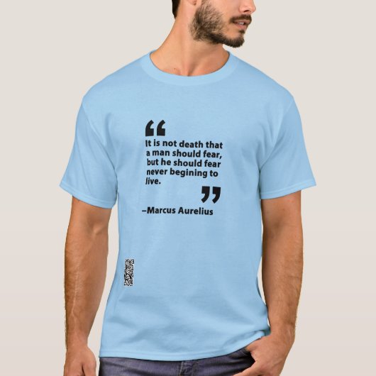 T-shirt Ce n'est pas la mort... Marcus Aurelius (Devant)