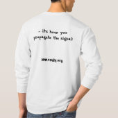 T-shirt Ce n'est pas la taille de votre antenne… (Dos)