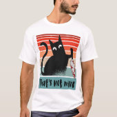 T-shirt Ce n'est pas le mien, Chat Innocent avec couteau C (Devant)