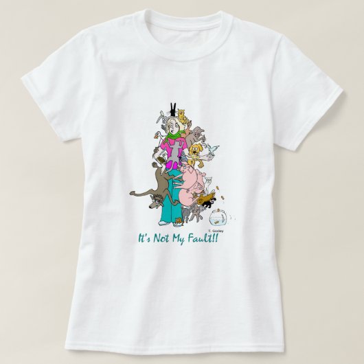 T-shirt "Ce n'est pas mon défaut " (Design devant)