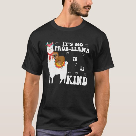 T-shirt Ce n'est pas Prob llama d'être comme Sloth équitat (Devant)