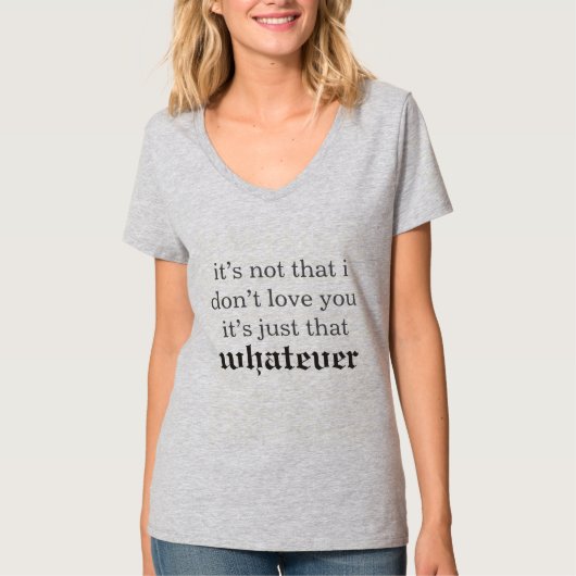T-shirt ce n'est pas que je ne t'aime pas (Devant)
