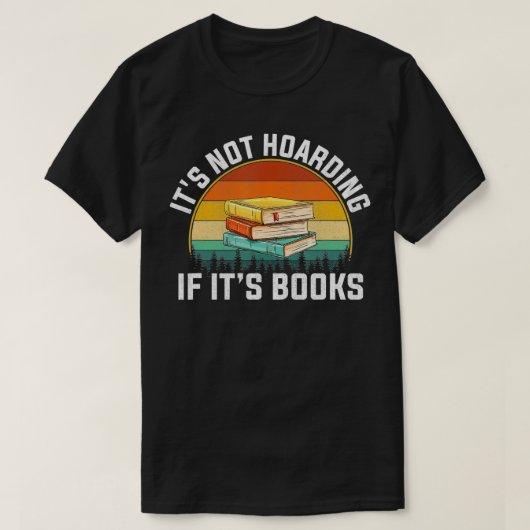 T-shirt Ce n'est pas thésaurisant si c'est des livres pour (Design devant)
