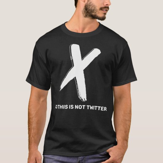 T-shirt Ce n'est pas Twitter (Devant)
