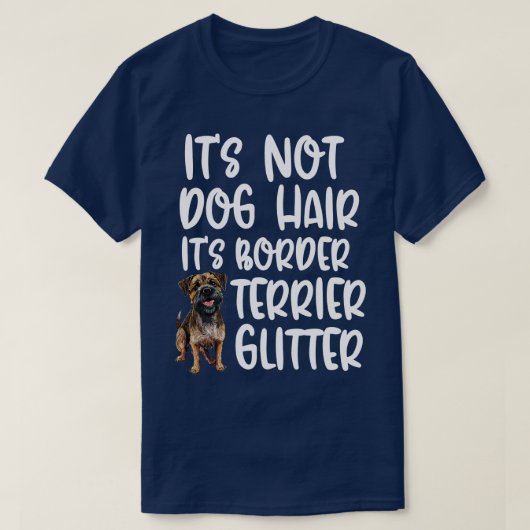 T-shirt Ce N'Est Pas Un Chien Coiffer Sa Frontière Parties (Design devant)