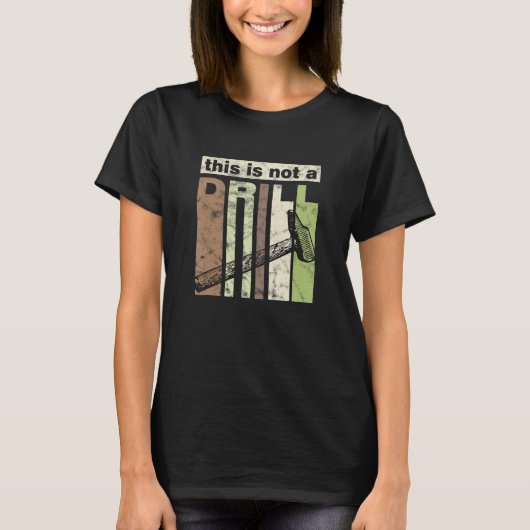 T-shirt Ce n'est pas un exercice Funny Hammer Outil Papa J (Devant)