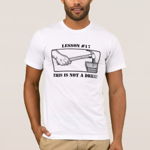 T-shirt Ce n'est pas un foret - main, marteau, clou