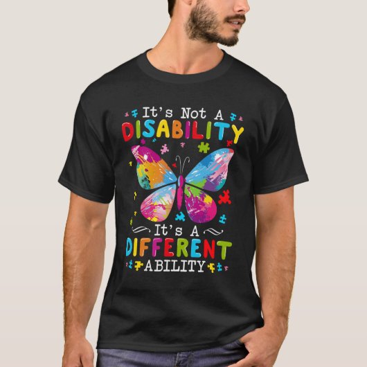 T-shirt Ce n'est pas un handicap C'est une capacité différ (Devant)