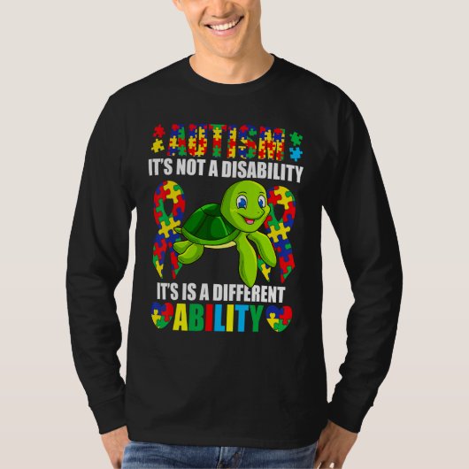 T-shirt Ce N'Est Pas Un Handicap Différentes Capacités Aut (Devant)
