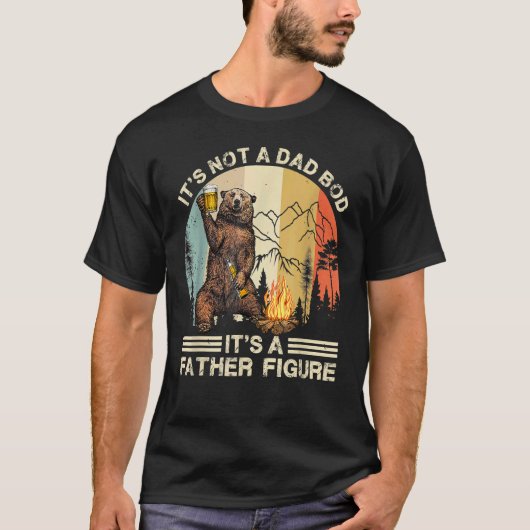 T-shirt Ce n'est pas un papa Bod C'est un père Figure Bear (Devant)