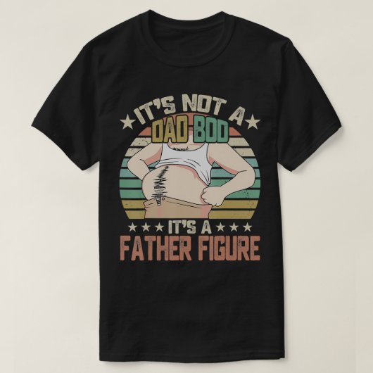 T-shirt Ce n'est pas un papa Bod C'est un père Figure Joye (Design devant)