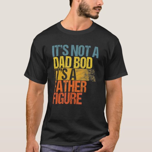 T-shirt Ce n'est pas un papa Bod C'est un père Figure Vint (Devant)