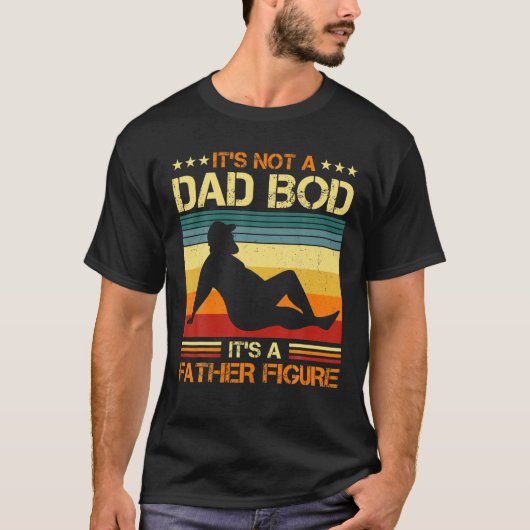 T-shirt Ce n'est pas un papa Bod C'est un père Figure Vint (Devant)