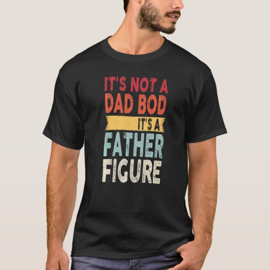 T-shirt Ce n'est pas un papa Bod C'est un père Figure Vint (Devant)