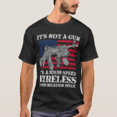 T-shirt Ce n'est pas un pistolet C'est un dispositif de co (Devant)