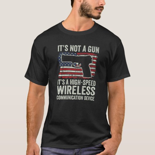 T-shirt Ce n'est pas un pistolet C'est un dispositif de co (Devant)