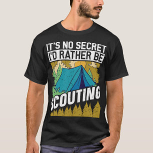 T-shirt Ce n'est pas un secret, je scouterais des scouts e