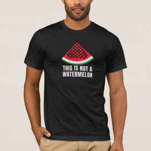 T-shirt Ce n'est pas une pastèque - Palestinien keffiyeh