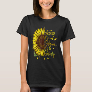 T-shirt Ce n'est pas une religion C'est une relation Tourn