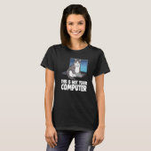 T-shirt Ce N'Est Pas Votre Ordinateur Chat Drôle Kit Amour (Devant entier)