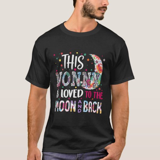 T-shirt Ce Nonny Est Aimé À La Lune Et Dos Cadeau Tee (Devant)