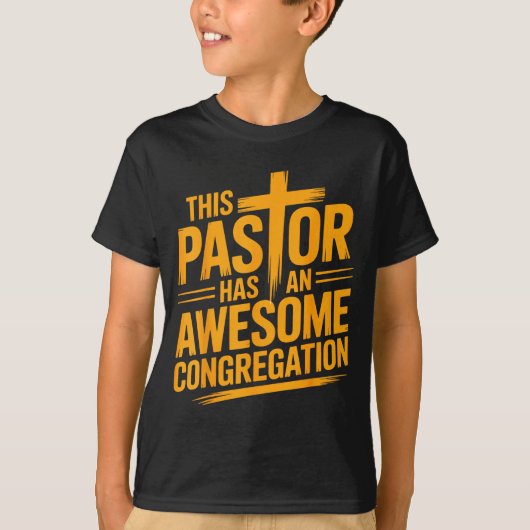 T-shirt Ce pasteur a une congrégation chrétienne géniale (Devant)