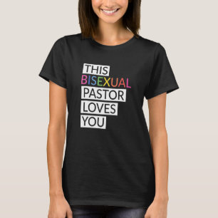 T-shirt Ce Pasteur Bisexuel Vous Aime Vêtement Lgbt